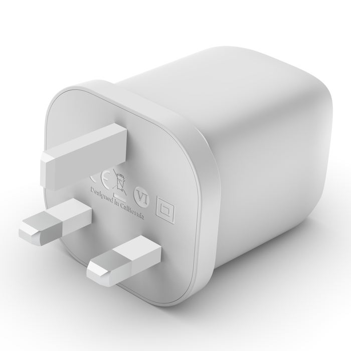 雙 USB-C® GaN PPS 65W 快速家用式充電器, 白色的, hi-res